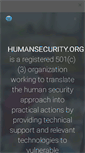 Mobile Screenshot of humansecurity.org