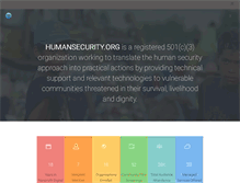 Tablet Screenshot of humansecurity.org