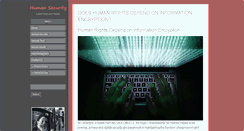 Desktop Screenshot of humansecurity.info
